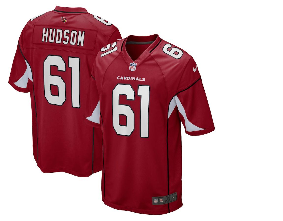 Men Arizona Cardinals #61 Rodney Hudson Nike Cardinal Game NFL Jersey